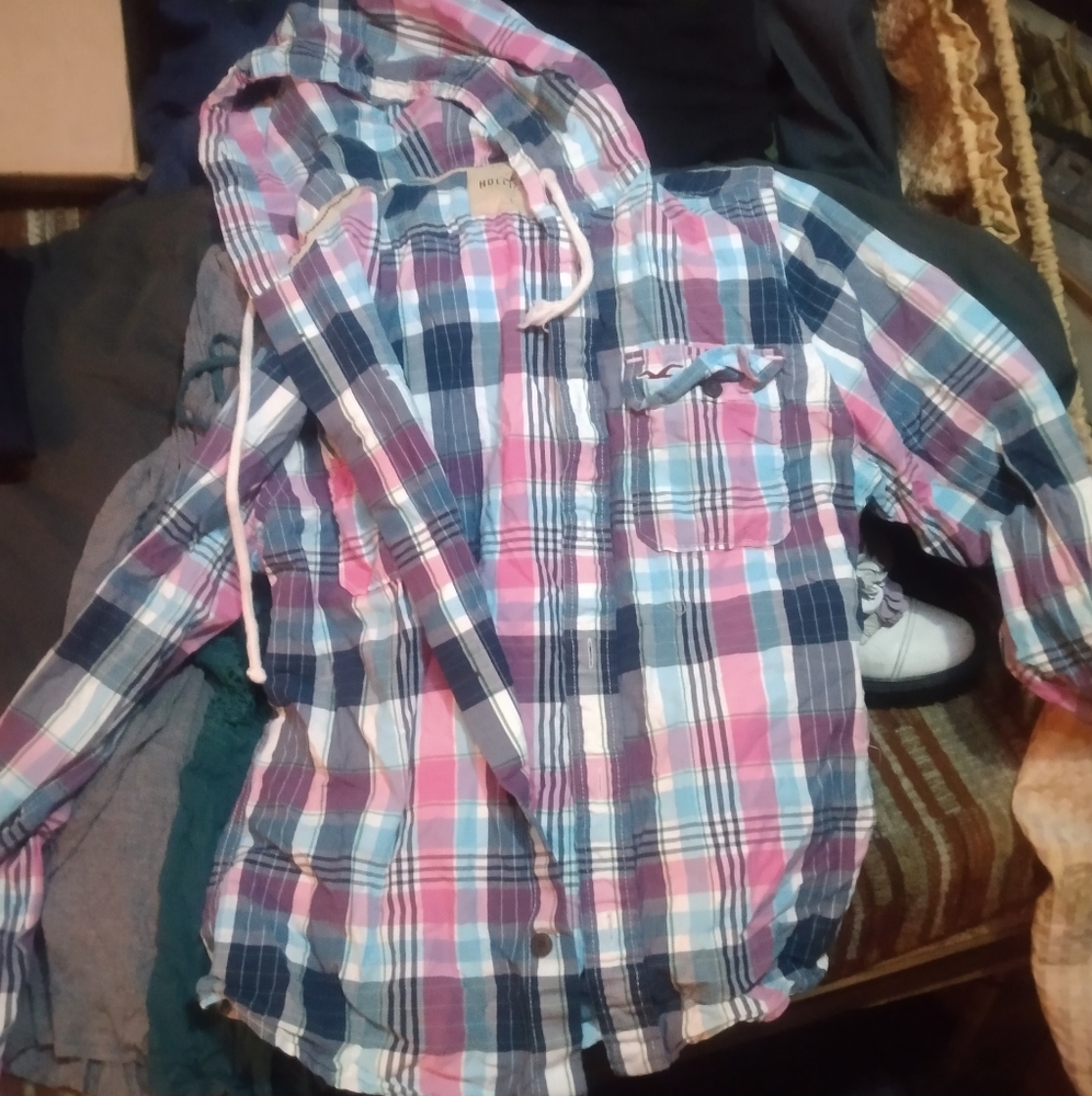 women's size large Hollister button up
